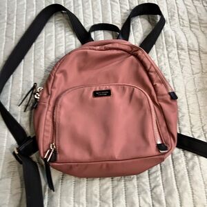 Kate Spade Dusty Rose Backpack with Black Straps